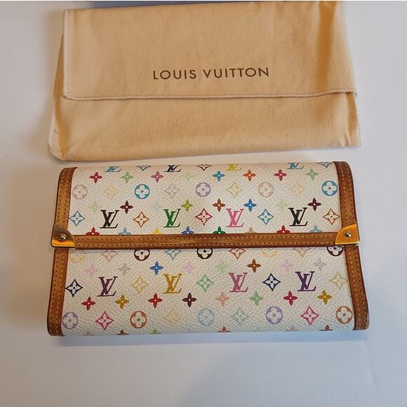 Louis Vuitton Authentic MultiColor Limited Edition Wallet with Dust Bag - Picture 15 of 15